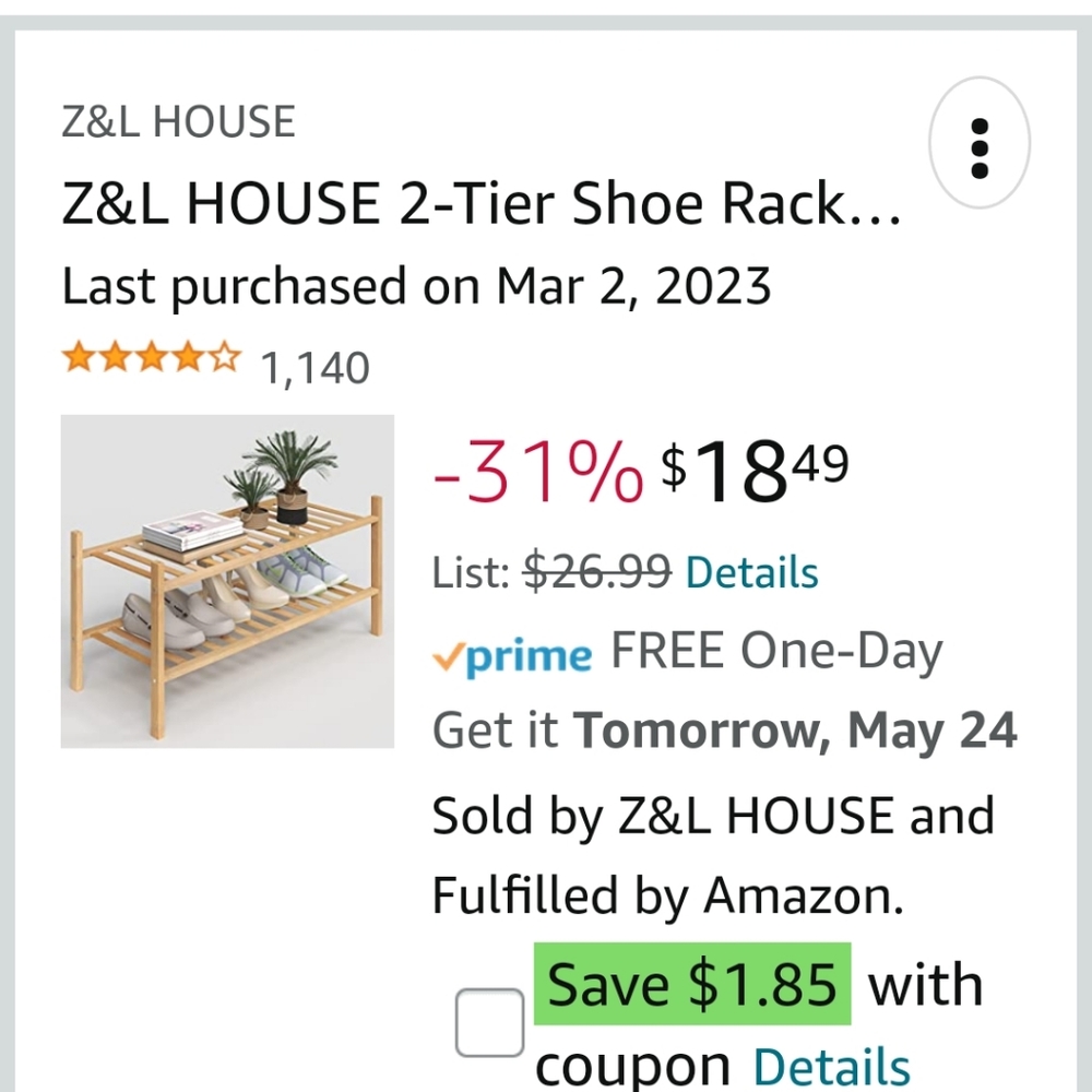Shoe rack - Picture 2 of 2